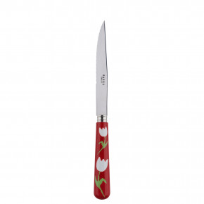 Tulip Red Steak Knife 9"