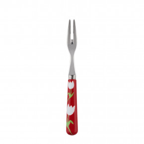Tulip Red Cocktail Fork 5.75"