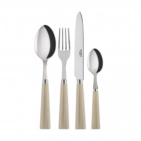 Nature Faux Horn 4-Pc Setting (Dinner Knife, Dinner Fork, Soup Spoon, Teaspoon)