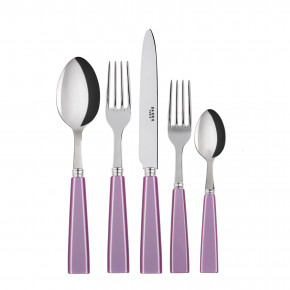 Icon Lilac 5-Pc Setting (Dinner Knife, Dinner Fork, Soup Spoon, Salad Fork, Teaspoon)