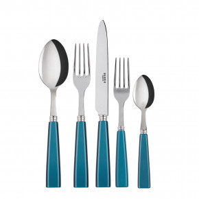 Icon Turquoise 5-Pc Setting (Dinner Knife, Dinner Fork, Soup Spoon, Salad Fork, Teaspoon)