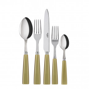 Icon Moss 5-Pc Setting (Dinner Knife, Dinner Fork, Soup Spoon, Salad Fork, Teaspoon)
