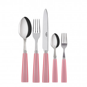 Icon Soft Pink 5-Pc Setting (Dinner Knife, Dinner Fork, Soup Spoon, Salad Fork, Teaspoon)