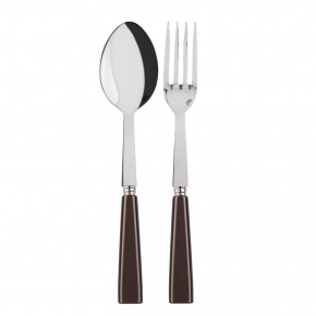Icon Brown 2-Pc Serving Set 10.25" (Fork, Spoon)