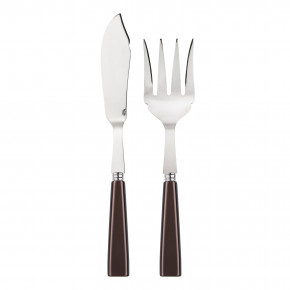 Icon Brown 2-Pc Fish Serving Set 11" (Knife, Fork)