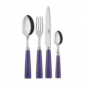 Icon Purple 4-Pc Setting (Dinner Knife, Dinner Fork, Soup Spoon, Teaspoon)