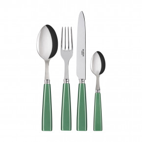 Icon Garden Green 4-Pc Setting (Dinner Knife, Dinner Fork, Soup Spoon, Teaspoon)