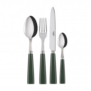 Icon Dark Green 4-Pc Setting (Dinner Knife, Dinner Fork, Soup Spoon, Teaspoon)