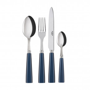 Icon Steel Blue 4-Pc Setting (Dinner Knife, Dinner Fork, Soup Spoon, Teaspoon)