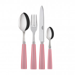 Icon Soft Pink 4-Pc Setting (Dinner Knife, Dinner Fork, Soup Spoon, Teaspoon)