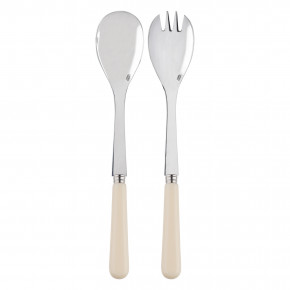 Basic Ivory 2-Pc Salad Serving Set 10.25" (Fork, Spoon)