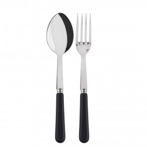 Basic Black 2-Pc Serving Set 10.25" (Fork, Spoon)