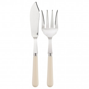 Basic Ivory 2-Pc Fish Serving Set 11" (Knife, Fork)