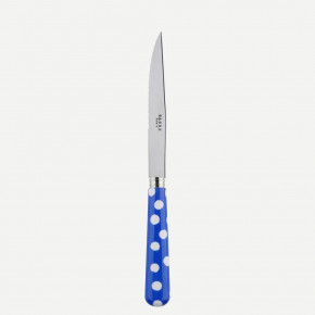 White Dots Lapis Blue Steak Knife 9"