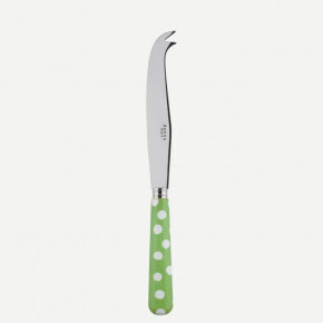 White Dots Garden Green Large Cheese Knife 9.5"