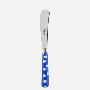 White Dots Lapis Blue Butter Knife 7.75"