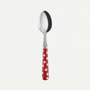 White Dots Red Demitasse/Espresso Spoon 5.5"