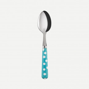 White Dots Turquoise Demitasse/Espresso Spoon 5.5"