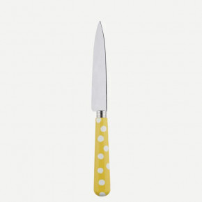 White Dots Yellow Kitchen Knife 8.25"