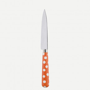 White Dots Orange Kitchen Knife 8.25"