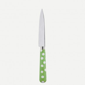 White Dots Garden Green Kitchen Knife 8.25"