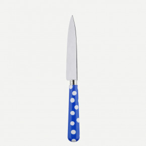 White Dots Lapis Blue Kitchen Knife 8.25"