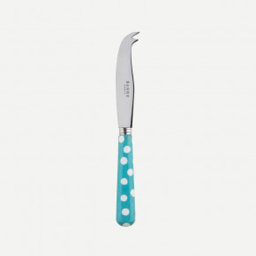 White Dots Turquoise Small Cheese Knife 6.75"