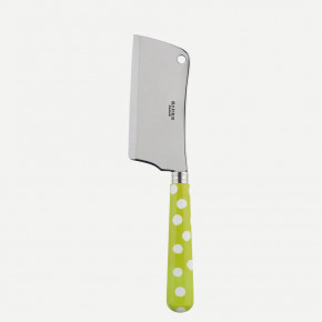 White Dots Lime Cheese Cleaver 8"