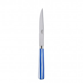 White Stripe Lapis Blue Steak Knife 9"