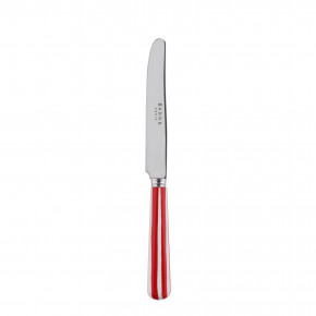 White Stripe Red Breakfast Knife 6.75"