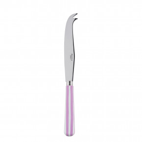 White Stripe Pink Large Cheese Knife 9.5"