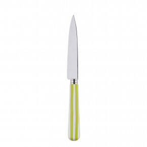 White Stripe Lime Kitchen Knife 8.25"