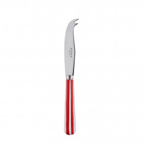 White Stripe Red Small Cheese Knife 6.75"