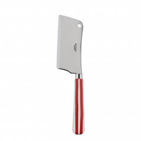White Stripe Red Cheese Cleaver 8"