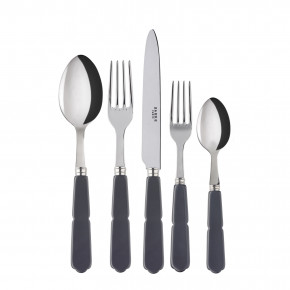 Gustave Grey 5-Pc Setting (Dinner Knife, Dinner Fork, Soup Spoon, Salad Fork, Teaspoon)