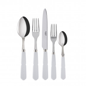 Gustave White 5-Pc Setting (Dinner Knife, Dinner Fork, Soup Spoon, Salad Fork, Teaspoon)