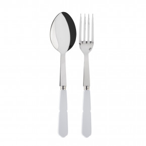 Gustave White 2-Pc Serving Set 10.25" (Fork, Spoon)