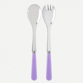 Duo Lilac Salad Plate Cutlery Set