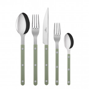 Bistrot Shiny Asparagus 5-Pc Setting (Dinner Knife, Dinner Fork, Soup Spoon, Salad Fork, Teaspoon)