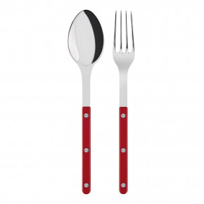 Bistrot Shiny Red 2-Pc Serving Set 10.25" (Fork, Spoon)