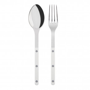 Bistrot Shiny White 2-Pc Serving Set 10.25" (Fork, Spoon)