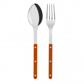 Bistrot Shiny Orange 2-Pc Serving Set 10.25" (Fork, Spoon)