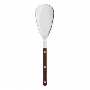 Bistrot Shiny Chocolate Rice Serving Spoon 10.5"