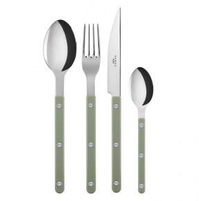 Bistrot Shiny Asparagus 4-Pc Setting (Dinner Knife, Dinner Fork, Soup Spoon, Teaspoon)