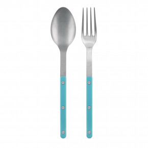 Bistrot Vintage Turquoise 2-Pc Serving Set 10.25" (Fork, Spoon)