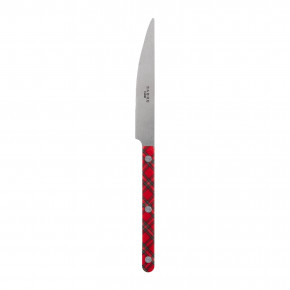 Bistrot Vintage Tartan Red Dinner Knife 9.25"