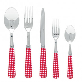 Gingham Red Flatware
