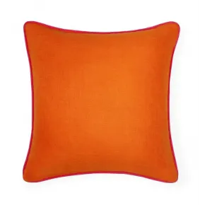 Manarola Decorative Pillow 20x20 Tangerine/Raspberry