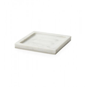 Pietra Marble Soap Dish 5x5x75 White/Silver