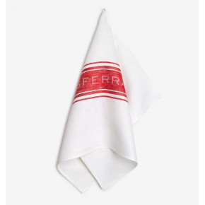 Parma Kitchen Towel Set of 2 18x28 White/Red